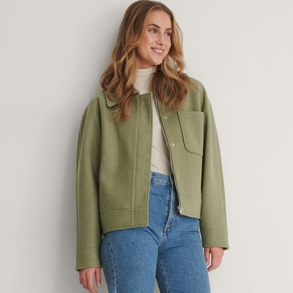 NA-KD Oversized Short Chest Pocket Jacket - Picture 13 of 14